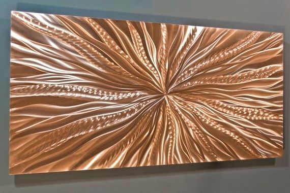 Featured Photo of 2024 Popular Abstract Copper Wall Art