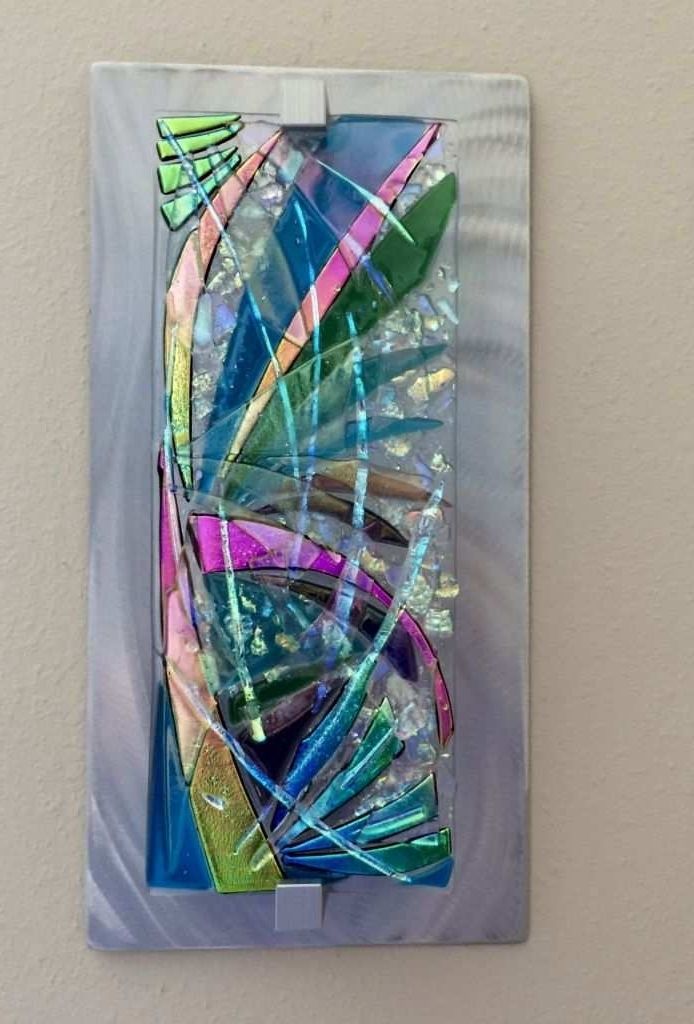 Newest Glass Wall Art Pictures New Abstract Glass Wall Art S Abstract Fused Pertaining To Abstract Fused Glass Wall Art (View 14 of 15)