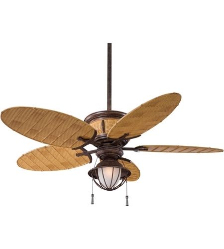 Outdoor Ceiling Fans With Bamboo Blades With Most Recent Shangri La 52 Inch Vintage Rust With Bamboo Blades Outdoor Ceiling Fan (Photo 10 of 15)
