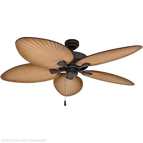 Outdoor Ceiling Fans With Leaf Blades Regarding Well Known Prominence Home 80013 01 Palm Island Tropical Ceiling Fan Palm Leaf (View 10 of 15)