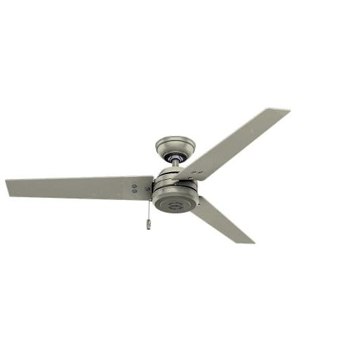 Outdoor Ceiling Fans With Pull Chain Throughout Current Hunter 59263 52" 3 Blade Outdoor Ceiling Fan With Pull Chain (Photo 1 of 15)