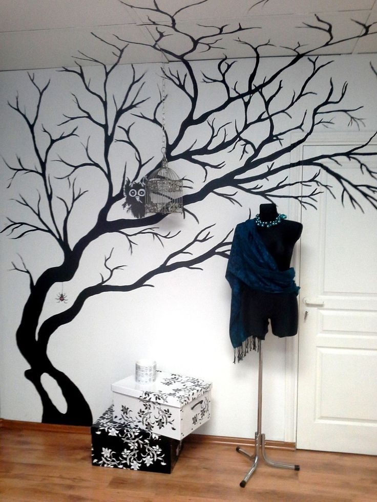 Painted Tree Wall Murals Wwwpixsharkcom Images, Painted Trees On For Well Known Painted Trees Wall Art (Photo 1 of 15)