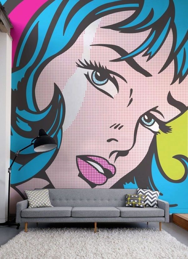 Pop Intended For Trendy Pop Art Wallpaper For Walls (Photo 10 of 15)