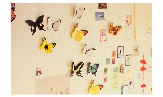 Popular Insect Wall Art In Bornisking 19pcs Pvc 3d Butterfly Wall Decor Cute Butterflies Wall (View 11 of 15)