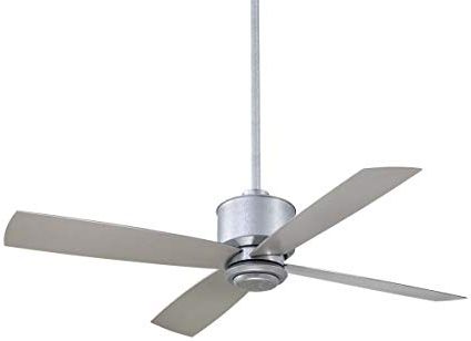 Popular Minka Aire F734 Gl Strata – 52" Outdoor Ceiling Fan With Light Kit Intended For Galvanized Outdoor Ceiling Fans With Light (View 2 of 15)