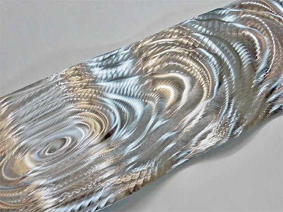 Popular Modern Abstract Silver Wave Metal Wall Art Sculpture Home Decor Jon Intended For Abstract Aluminium Wall Art (View 13 of 15)
