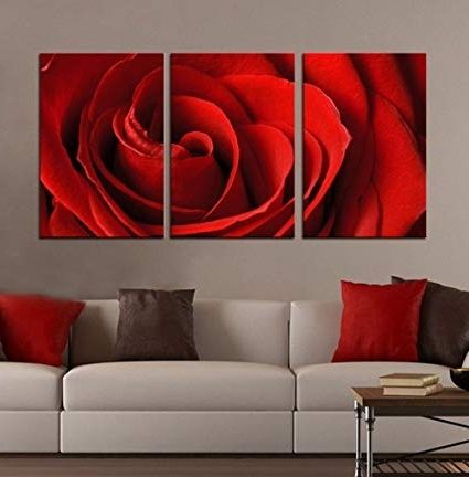 Featured Photo of 15 Best Red Rose Wall Art