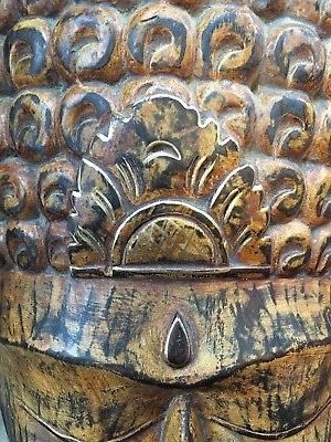 Preferred Balinese Wall Art Inside Infinite Buddha Mask Hand Carved Wood Balinese Wall Art Handmade  (View 15 of 15)