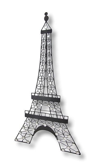 Preferred Black Metal Decorative Eiffel Tower Wall Art Hanging (Photo 1 of 15)