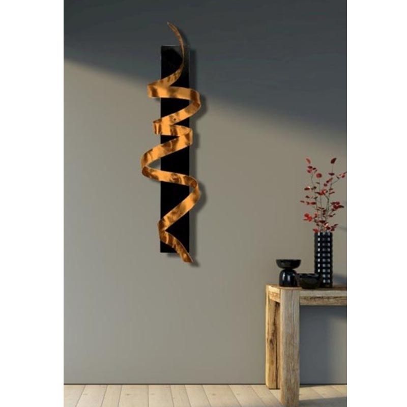 Preferred Copper Knight – Copper Abstract 3d Twist Metal Wall Art Sculpture Regarding Abstract Wall Art 3d (View 15 of 15)