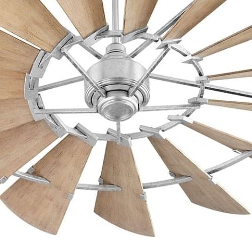 Preferred Shop Quorum International 197215 Windmill 72" 15 Blade Indoor Within Outdoor Ceiling Fans With Long Downrod (View 13 of 15)