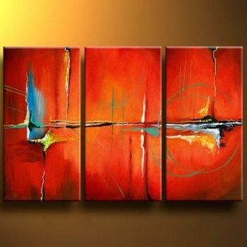 Preferred Tango Modern Canvas Art Wall Decor Abstract Oil Painting Wall Art Within Abstract Canvas Wall Art Iii (View 5 of 15)
