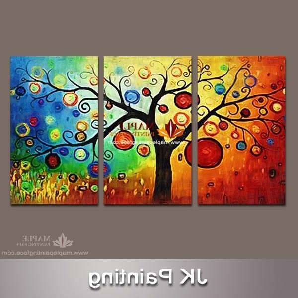 Recent 2018 Hot Sales Wall Art Painting Pictures Print On Canvas Modern Within 3 Piece Modern Wall Art (Photo 5 of 15)