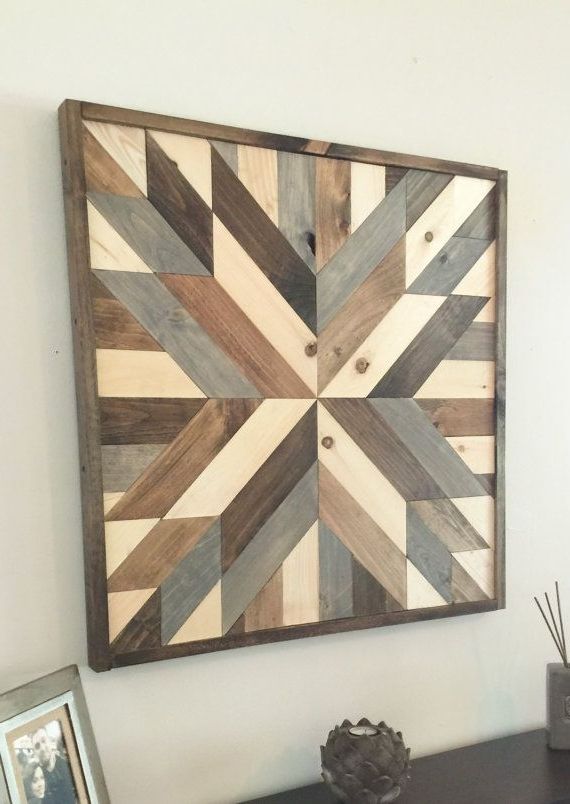 Reclaimed Wood Wall Art, Wood Art, Rustic Wall Decor, Farmhouse With Regard To Well Known Wall Art On Wood (Photo 1 of 15)