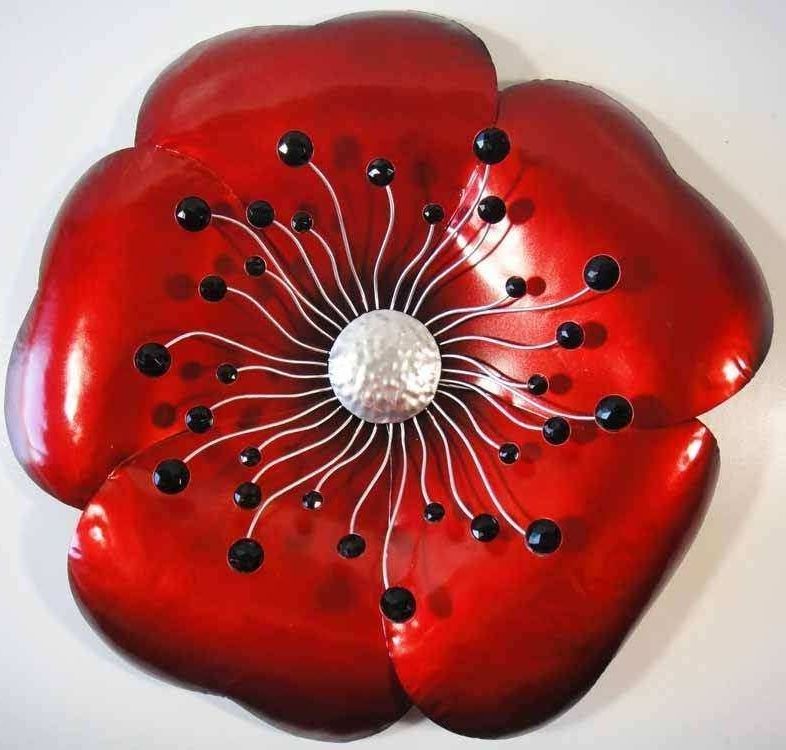 Red Metal Art Wall Decor Inspirational Brilliant Wall Art Metal In Well Liked Metal Poppy Wall Art (View 8 of 15)
