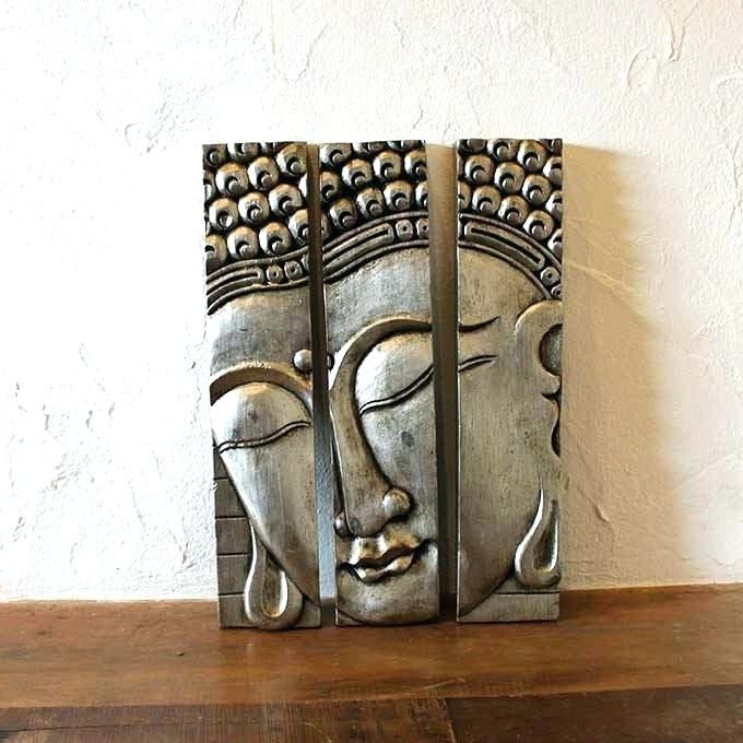 Silver Buddha Wall Art In Newest Buddha Wall Decor Magnificent Large Art Ideas Design Global Silver (View 1 of 15)