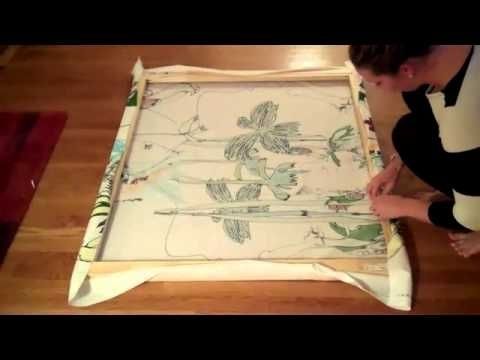 Stretched Fabric Wall Art For Well Known How To Make A Marimekko Fabric Stretching. (View 12 of 15)