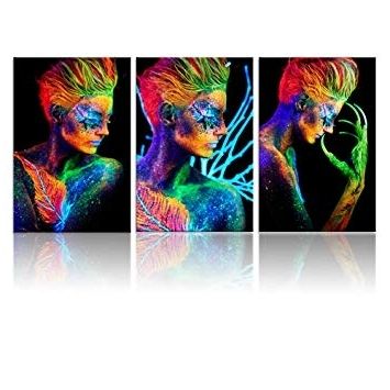 Trendy Amazon: Hello Artwork Sexy Girl Canvas Wall Art Colorful With Regard To Abstract Body Wall Art (View 6 of 15)