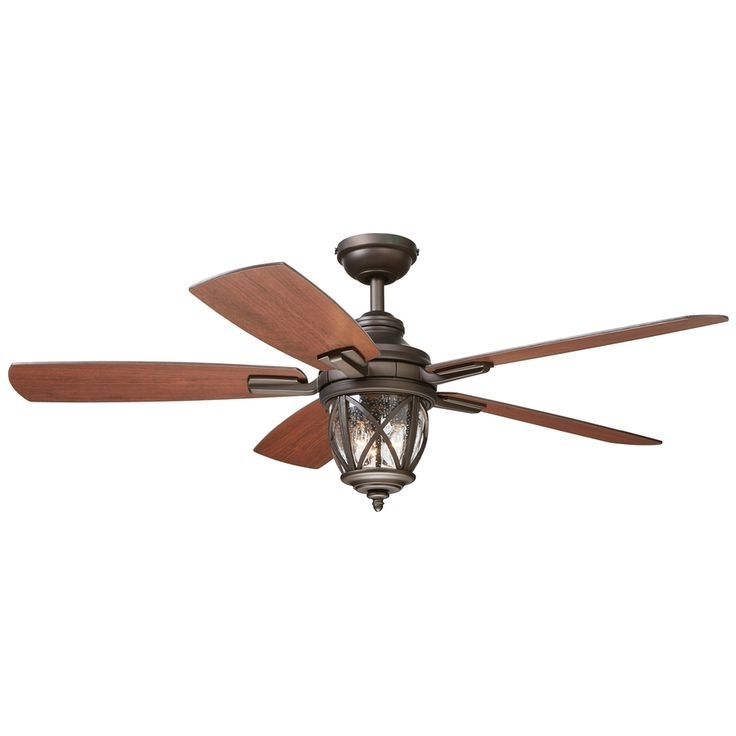 Trendy Brown Outdoor Ceiling Fan With Light Intended For Tiffany Ceiling Fans Light Fixtures (View 12 of 15)
