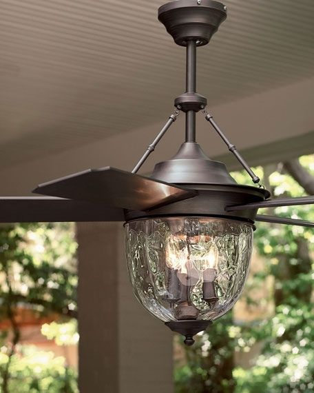 Trendy Dark Aged Bronze Outdoor Ceiling Fan With Lantern For Bronze Outdoor Ceiling Fans (View 2 of 15)