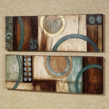 Turquoise And Brown Wall Art Pertaining To Best And Newest Brown Cream Gold Turquoise Decor (Photo 1 of 15)