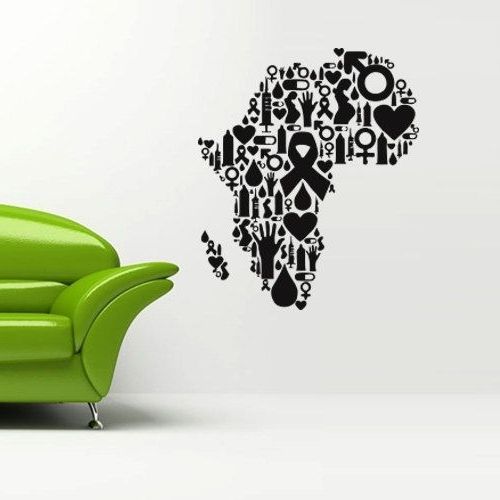 Twiggy Vinyl Wall Art 12 Best Africa Map Wall Art Images On Pertaining To Famous Twiggy Vinyl Wall Art (Photo 12 of 15)