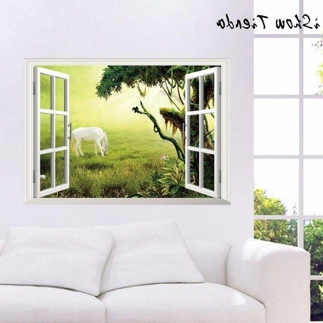 Wall Stickers Modern Home Decor 3d Wall Stickers Decals Art For Baby Regarding Favorite 3d Wall Art For Baby Nursery (View 12 of 15)