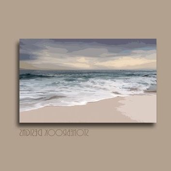 Well Known Abstract Ocean Wall Art Within Shop Large Abstract Ocean Canvas Art On Wanelo (View 1 of 15)