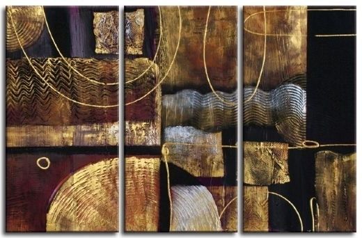 Well Known Brown Abstract Wall Art Intended For Hand Painted Wall Art Light Brown Walls Abstract Landscape Canvas (Photo 1 of 15)