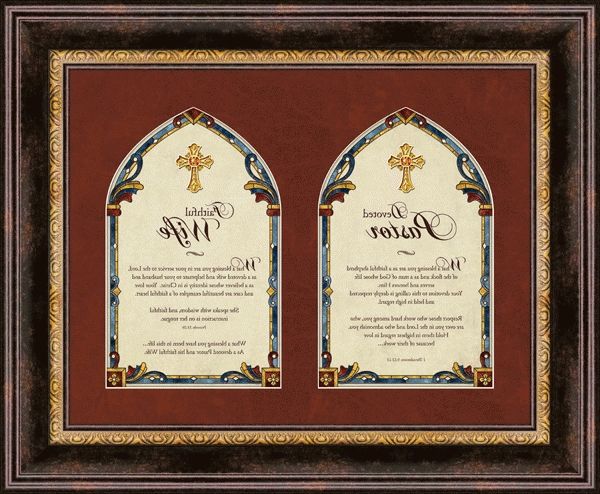 Well Known Heartfelt Pastor And Pastor's Wife W/bible Verses Framed Wall Art With Regard To Bible Verses Framed Art (View 15 of 15)