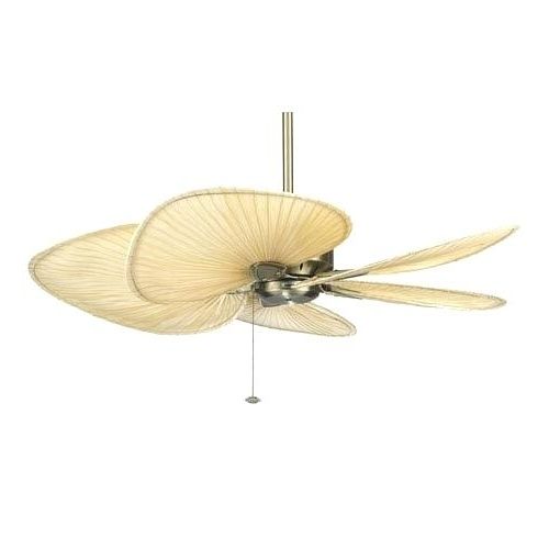 Well Known Outdoor Ceiling Fans With Palm Blades Intended For Ceiling Ceiling Fan Tropical Indoor Or Outdoor Ceiling Fan Palm Leaf (Photo 13 of 15)