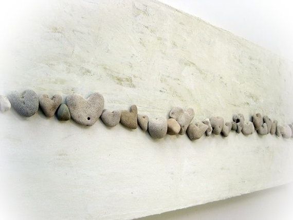 Well Known Unique 3d Wall Art In Pebble Art – Beach House – 3d Wall Decor – Wall Art With Stones (View 7 of 15)