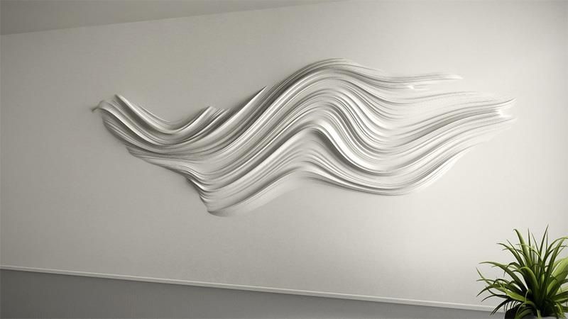White 3d Wall Art For Well Known 3d Wall Art Decorative Panels Decor With Regard To 3d Wall Art (Photo 11 of 15)