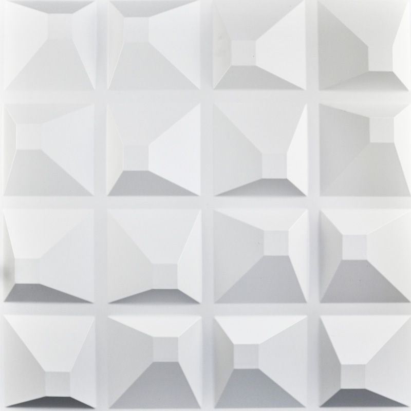 White 3D Wall Art Regarding Most Current Decorative 3D Panels Textured Wall Design Board, 12 Tiles 32 Sf (View 1 of 15)