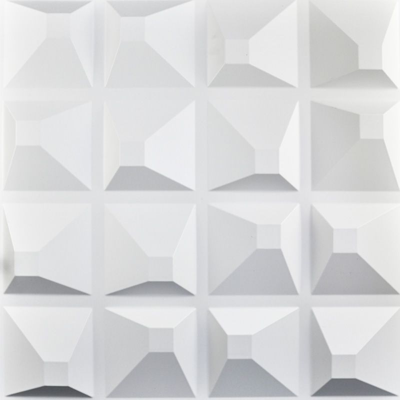 White 3d Wall Art Regarding Most Current Decorative 3d Panels Textured Wall Design Board, 12 Tiles 32 Sf (Photo 1 of 15)