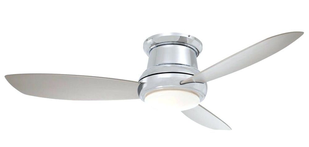 White Ceiling Fan With Remote Interior Brushed Nickel Ceiling Fan Within Most Up To Date Flush Mount Outdoor Ceiling Fans (View 15 of 15)