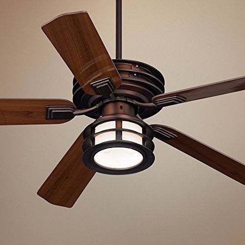 Widely Used 52" Casa Vieja Mission Ii Bronze Outdoor Ceiling Fan – Hunter Pertaining To Mission Style Outdoor Ceiling Fans With Lights (Photo 1 of 15)