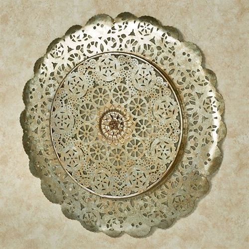Widely Used Dariela Silver Gold Round Metal Wall Art In Silver And Gold Wall Art (View 15 of 15)