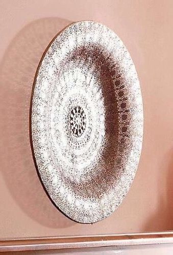 Widely Used Filigree Wall Art With Large Antique Copper Colour Metal Filigree Moroccan Plate Wall Art (View 11 of 15)