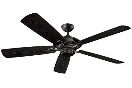 Widely Used Monte Carlo 5Cy60Bk Cyclone, Outdoor Ceiling Fan, 60" Span, Matte Regarding Black Outdoor Ceiling Fans (View 12 of 15)