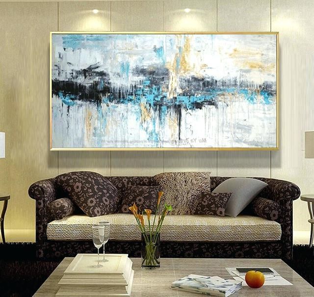 Widely Used Oversized Modern Wall Art With Regard To Big Wall Art Decor Abstract Art Painting Modern Wall Art Canvas (Photo 1 of 15)