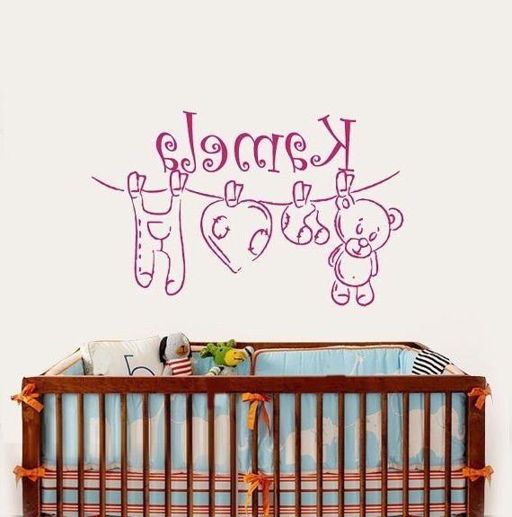Winnie The Pooh Vinyl Wall Art With Widely Used Cp36 Winnie The Pooh Bear Custom Personalized Name Vinyl Wall Art (View 15 of 15)