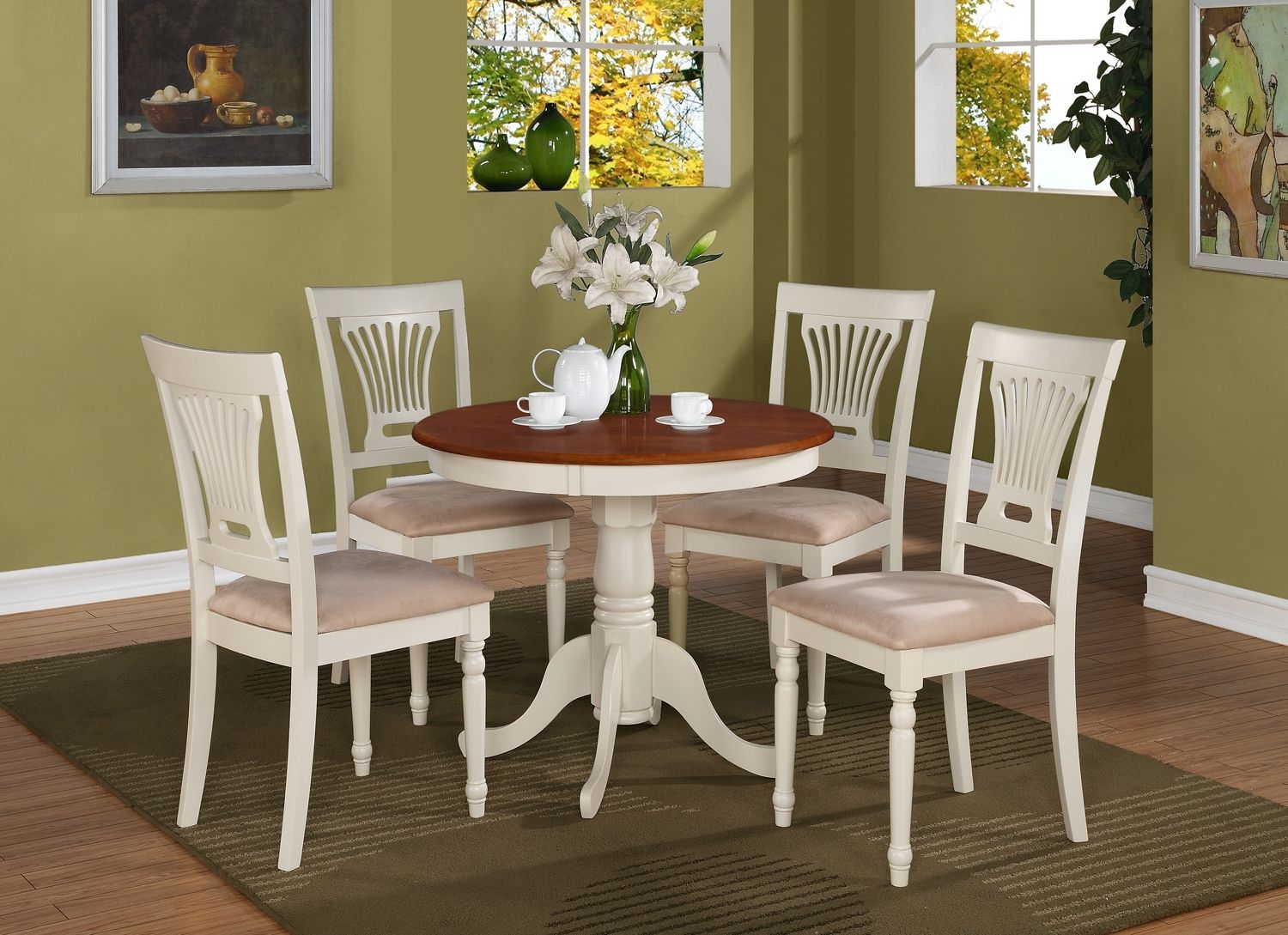 Featured Photo of 25 Photos Small Round Dining Table with 4 Chairs