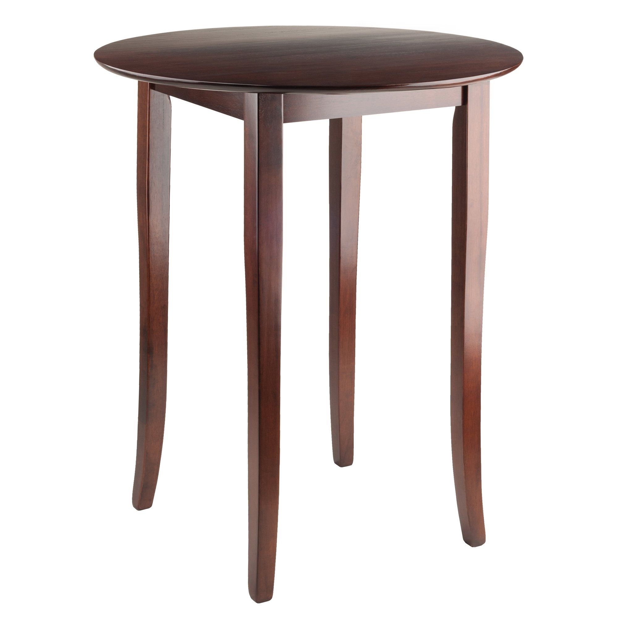 Amazon: Winsome Fiona Round High Pub Table In Antique Walnut Intended For Recent Cora 5 Piece Dining Sets (View 15 of 25)