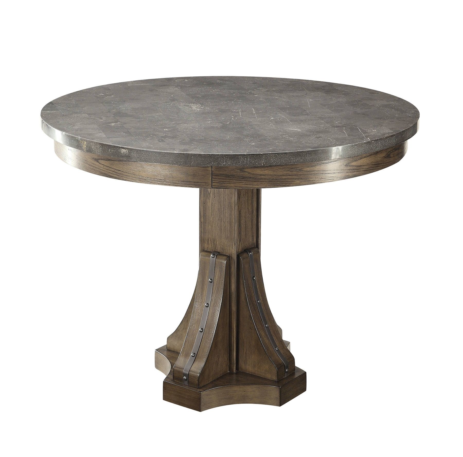 Best And Newest Willowbrook Craftsman Ash Bluestone Laminate Top Round Dining Table Within Craftsman Round Dining Tables (View 22 of 25)