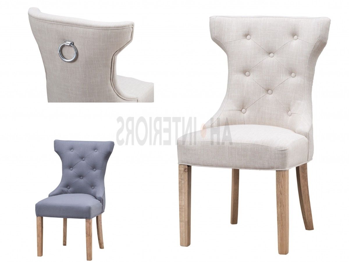 Button Back Dining Chairs Pertaining To Newest Kettle Interiors Knocker Back Button Back Upholstered Dining Chair (View 20 of 25)