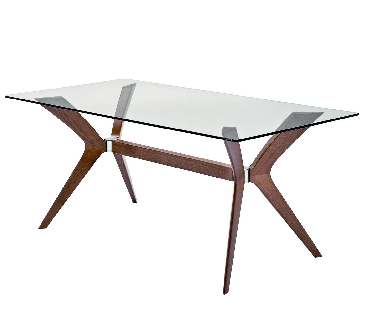 Calligaris Tokyo Dining Table Glass/walnut – Rectangular With Tokyo Dining Tables (Photo 1 of 25)