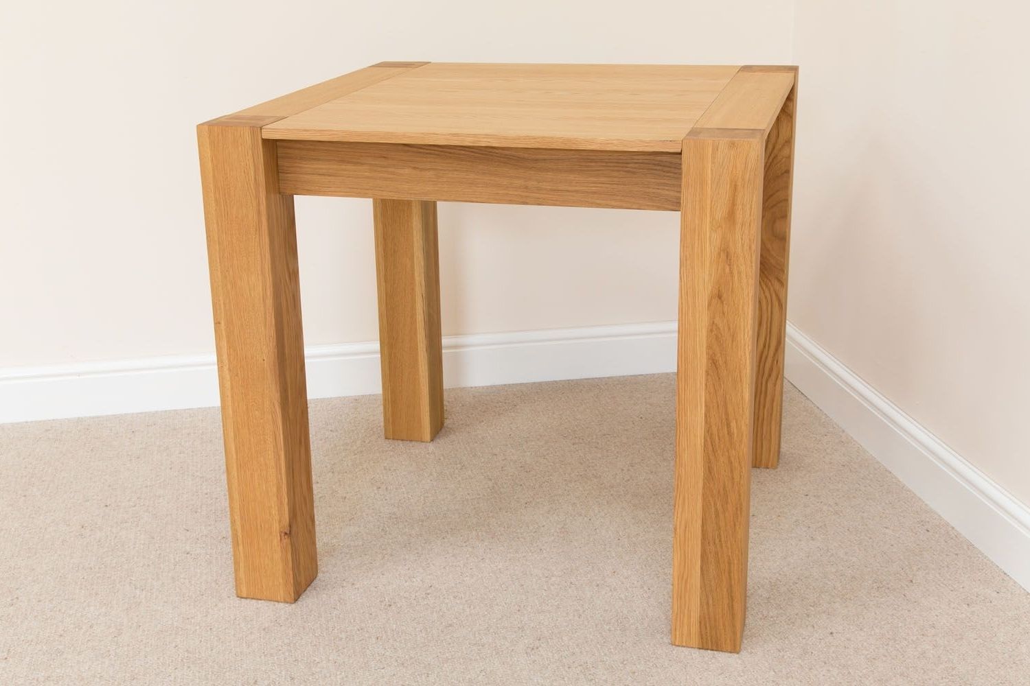 Cambridge Small Square Oak Kitchen Table 80cm X 80cm Pertaining To Most Up To Date Square Oak Dining Tables (Photo 18 of 25)