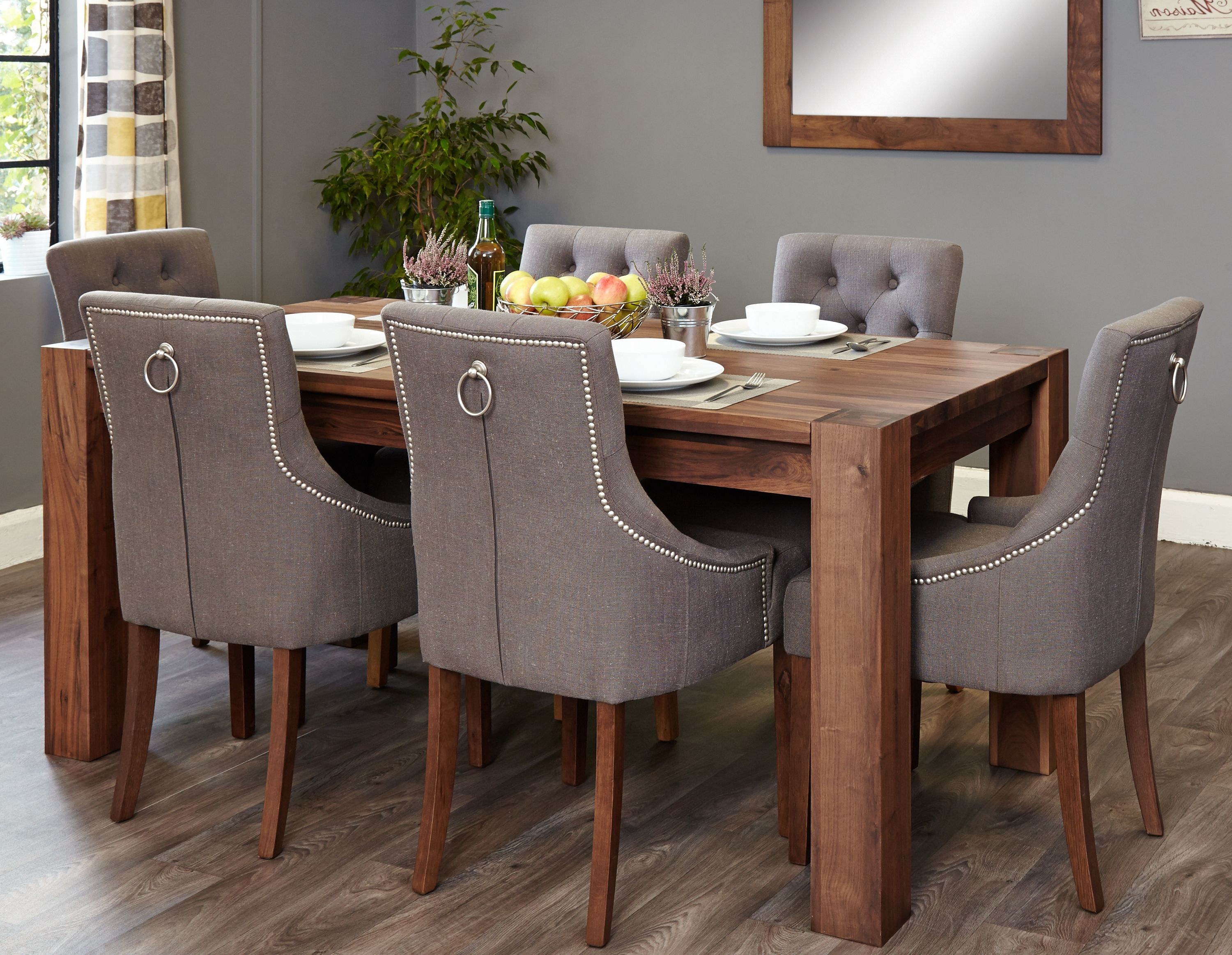Create The Ultimate Entertaining Space With Our New Range Of Walnut For Most Recently Released Dining Tables And Fabric Chairs (Photo 7 of 25)