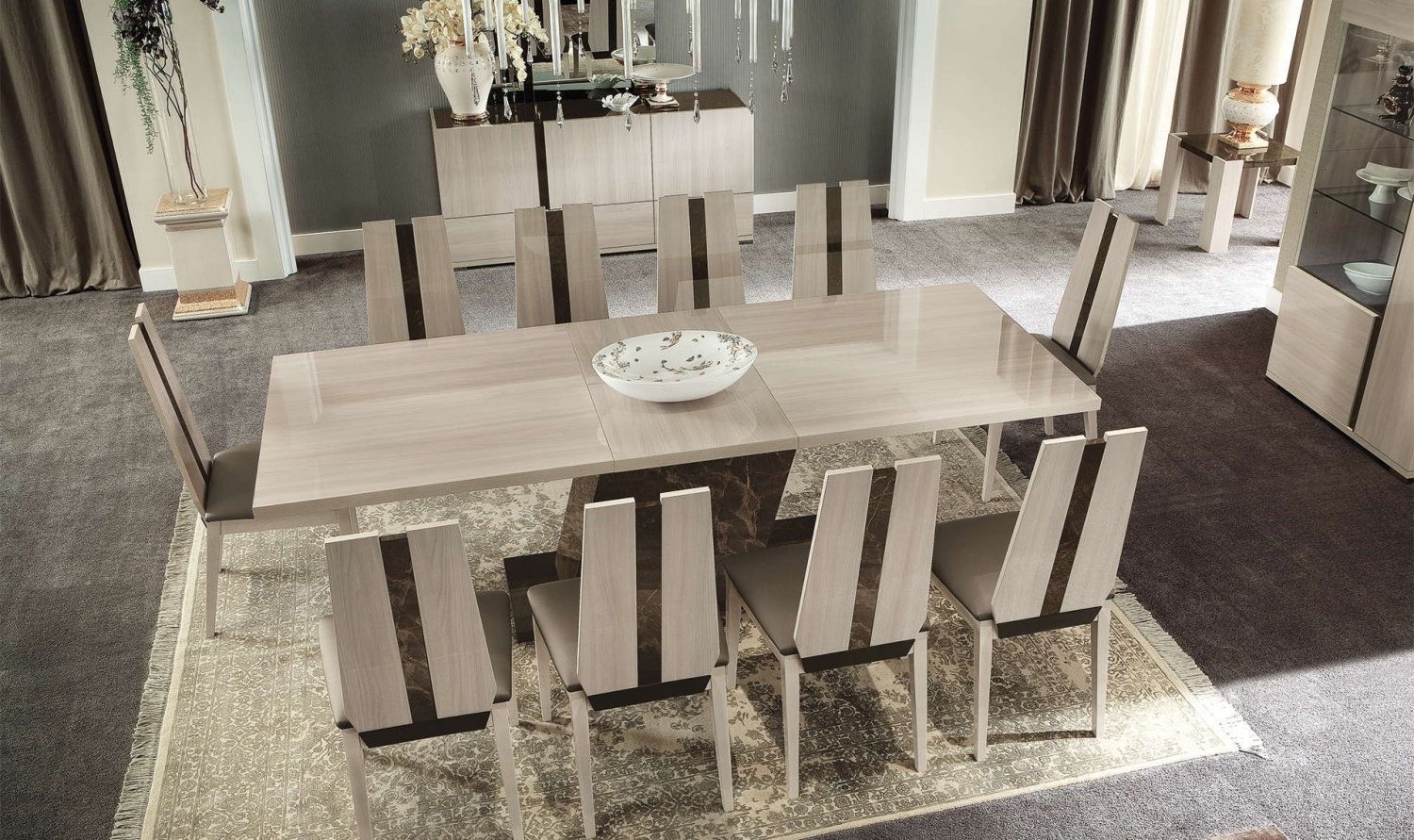 Creative Furniture In Well Known Dining Table And 10 Chairs (View 1 of 25)